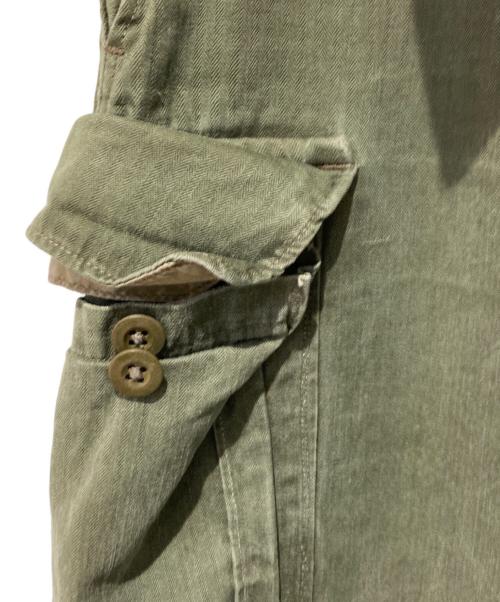 French Army（フランス軍）French Army (フランス軍) M-47カーゴパンツ グリーン サイズ:23の古着・服飾アイテム