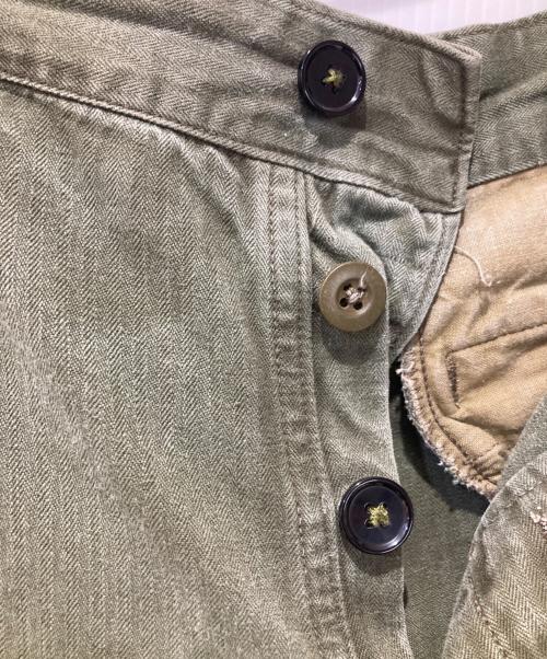 French Army（フランス軍）French Army (フランス軍) M-47カーゴパンツ グリーン サイズ:23の古着・服飾アイテム