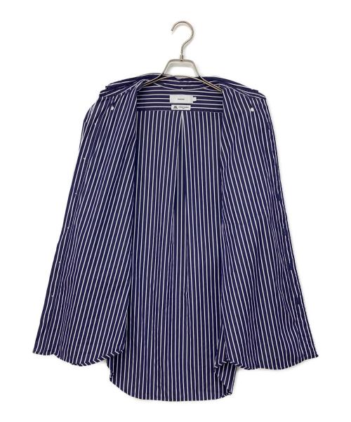 Graphpaper（グラフペーパー）Graphpaper (グラフペーパー) ストライプシャツ ブルー サイズ:1の古着・服飾アイテム