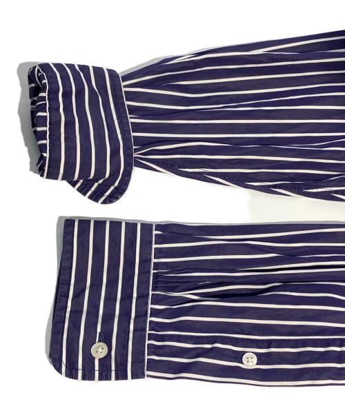 Graphpaper（グラフペーパー）Graphpaper (グラフペーパー) ストライプシャツ ブルー サイズ:1の古着・服飾アイテム