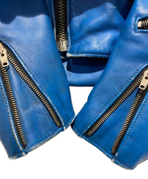 Lewis Leathers（ルイスレザース）Lewis Leathers (ルイスレザース) 391ライトニング/ダブルライダース ブルー サイズ:34の古着・服飾アイテム