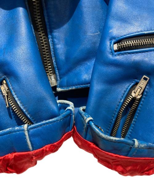 Lewis Leathers（ルイスレザース）Lewis Leathers (ルイスレザース) 391ライトニング/ダブルライダース ブルー サイズ:34の古着・服飾アイテム