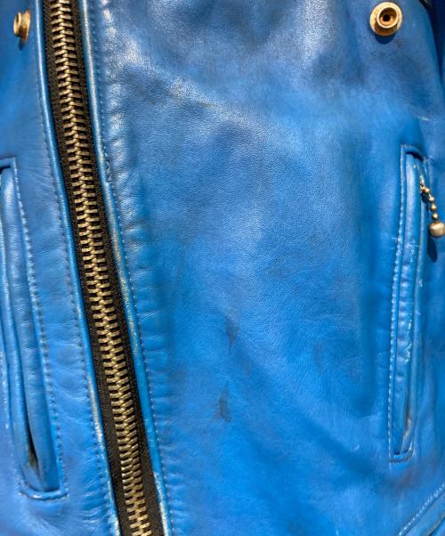 Lewis Leathers（ルイスレザース）Lewis Leathers (ルイスレザース) 391ライトニング/ダブルライダース ブルー サイズ:34の古着・服飾アイテム