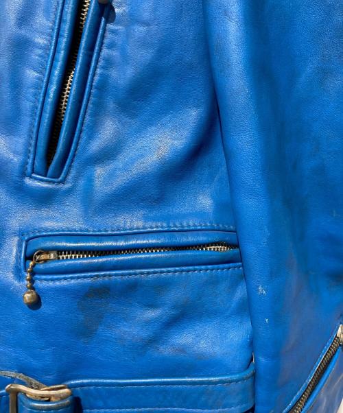 Lewis Leathers（ルイスレザース）Lewis Leathers (ルイスレザース) 391ライトニング/ダブルライダース ブルー サイズ:34の古着・服飾アイテム