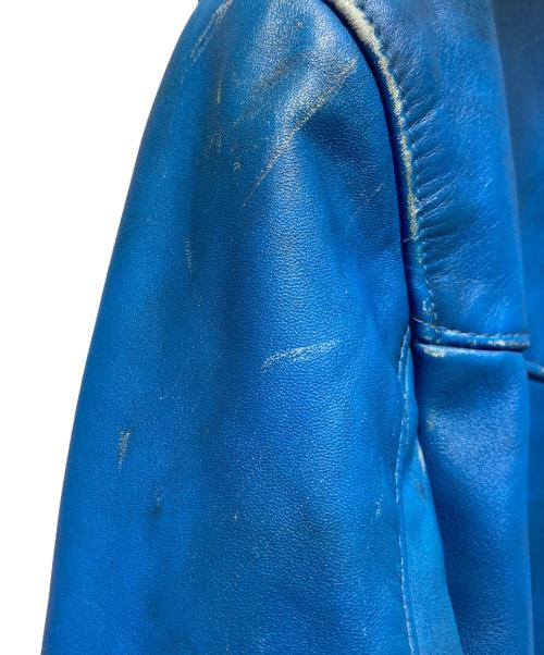 Lewis Leathers（ルイスレザース）Lewis Leathers (ルイスレザース) 391ライトニング/ダブルライダース ブルー サイズ:34の古着・服飾アイテム