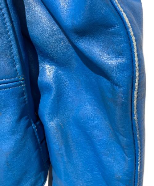 Lewis Leathers（ルイスレザース）Lewis Leathers (ルイスレザース) 391ライトニング/ダブルライダース ブルー サイズ:34の古着・服飾アイテム