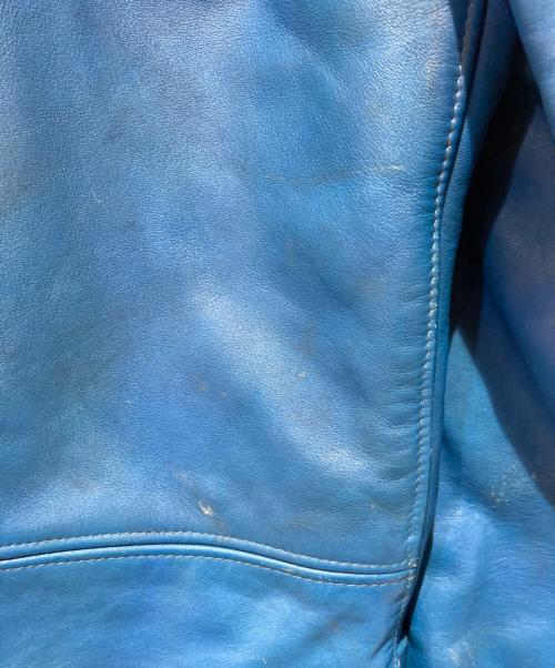 Lewis Leathers（ルイスレザース）Lewis Leathers (ルイスレザース) 391ライトニング/ダブルライダース ブルー サイズ:34の古着・服飾アイテム