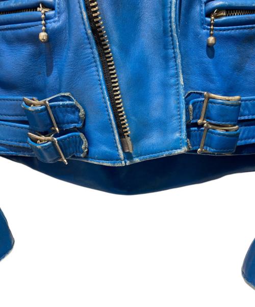 Lewis Leathers（ルイスレザース）Lewis Leathers (ルイスレザース) 391ライトニング/ダブルライダース ブルー サイズ:34の古着・服飾アイテム