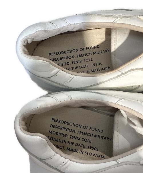 reproduction of found（リプロダクションオブファウンド）reproduction of found (リプロダクションオブファウンド) FRENCH MILITALY TRAINER ホワイト サイズ:４２の古着・服飾アイテム