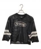 stussyステューシー）の古着「TRUCKER TEAM JERSEY」｜ブラック