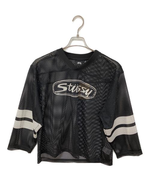 stussy（ステューシー）stussy (ステューシー) TRUCKER TEAM JERSEY ブラック サイズ:S 未使用品の古着・服飾アイテム