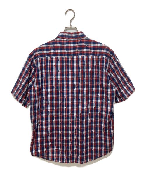 stussy（ステューシー）stussy (ステューシー) 00’sキルティングシャツ トリコロールカラー サイズ:Lの古着・服飾アイテム