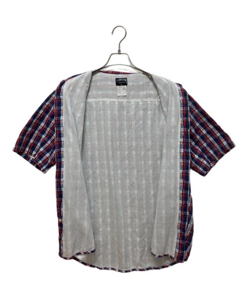 stussy（ステューシー）stussy (ステューシー) 00’sキルティングシャツ トリコロールカラー サイズ:Lの古着・服飾アイテム