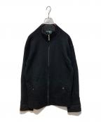 LAUREN RALPH LAURENローレン ラルフ ローレン）の古着「ウールフルジップジャケット」｜ブラック