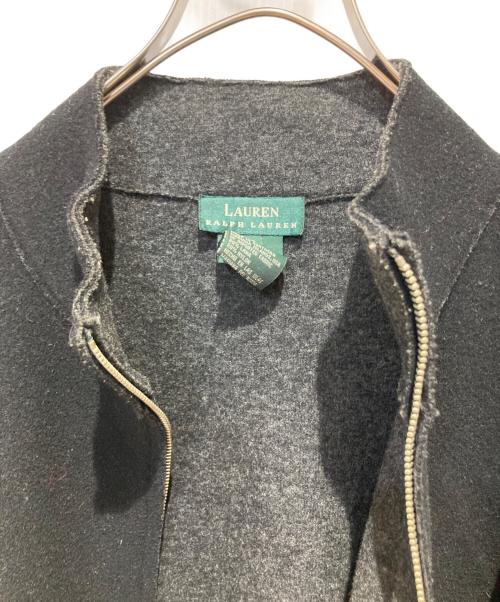 LAUREN RALPH LAUREN（ローレン ラルフ ローレン）LAUREN RALPH LAUREN (ローレン ラルフ ローレン) ウールフルジップジャケット ブラック サイズ:Sの古着・服飾アイテム