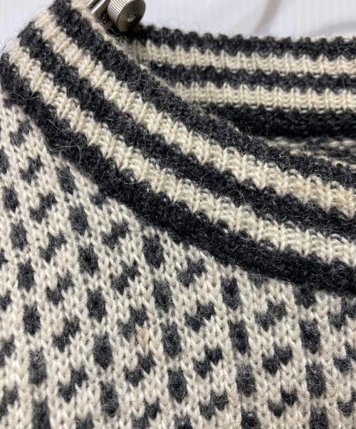 L.L.Bean（エルエルビーン）L.L.Bean (エルエルビーン) バーズアイニット ブラック×ホワイト サイズ:Ｌの古着・服飾アイテム