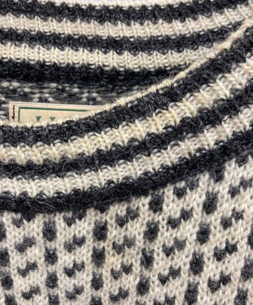 L.L.Bean（エルエルビーン）L.L.Bean (エルエルビーン) バーズアイニット ブラック×ホワイト サイズ:Ｌの古着・服飾アイテム