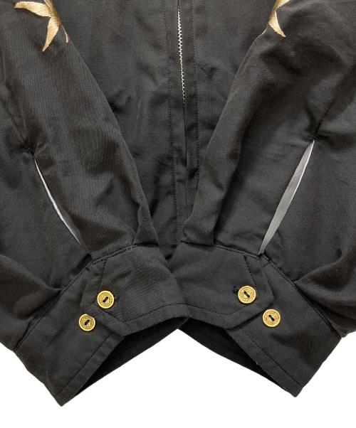 gold（ゴールド）gold (ゴールド) 別注 SOUVENIR JACKET AGED MODEL JAPAN MAP ブラック サイズ:XLの古着・服飾アイテム