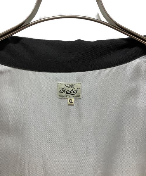 gold（ゴールド）gold (ゴールド) 別注 SOUVENIR JACKET AGED MODEL JAPAN MAP ブラック サイズ:XLの古着・服飾アイテム