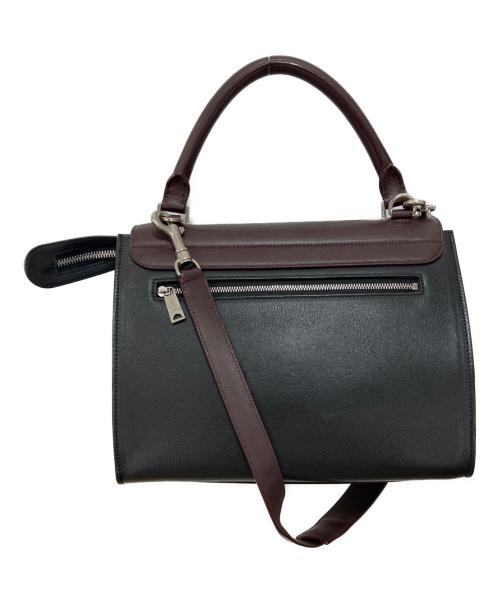 CELINE（セリーヌ）CELINE (セリーヌ) 2WAYバッグ ブラウン×ブルーの古着・服飾アイテム