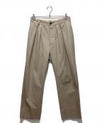 NEAT L'ECHOPPE×USA TROUSERSニートレ×）の古着「タックパンツ」｜ベージュ