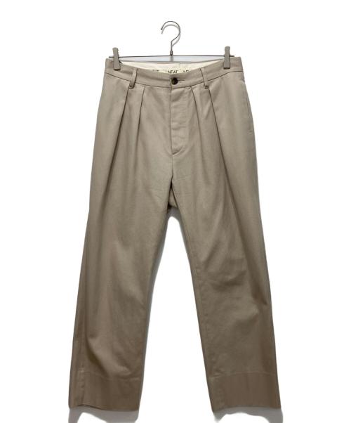NEAT L'ECHOPPE（ニートレ）NEAT L'ECHOPPE (ニートレ) USA TROUSERS タックパンツ ベージュ サイズ:30の古着・服飾アイテム