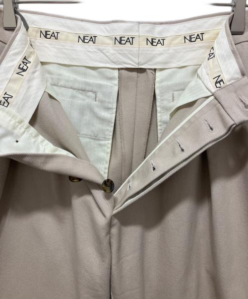 NEAT L'ECHOPPE（ニートレ）NEAT L'ECHOPPE (ニートレ) USA TROUSERS タックパンツ ベージュ サイズ:30の古着・服飾アイテム