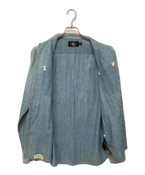RRL（ダブルアールエル）RRL (ダブルアールエル) デニムシャツ ブルー サイズ:Sの古着・服飾アイテム