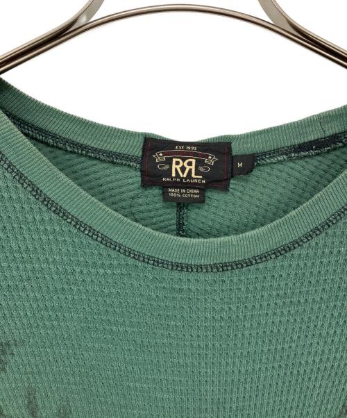 RRL（ダブルアールエル）RRL (ダブルアールエル) ロングサーマルスリーブカットソー グリーン サイズ:Mの古着・服飾アイテム