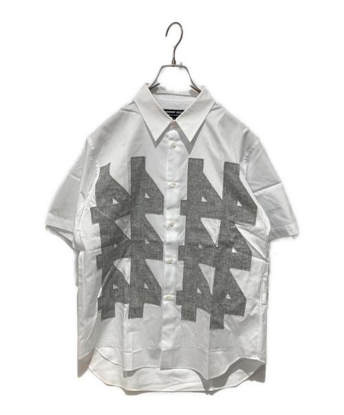 COMME des GARCONS HOMME DEUX（コムデギャルソン オム ドゥ）COMME des GARCONS HOMME DEUX (コムデギャルソン オム ドゥ) 半袖シャツ ホワイト サイズ:Mの古着・服飾アイテム