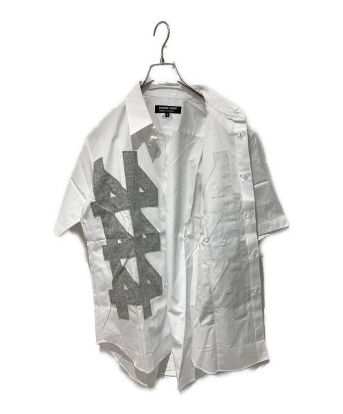 COMME des GARCONS HOMME DEUX（コムデギャルソン オム ドゥ）COMME des GARCONS HOMME DEUX (コムデギャルソン オム ドゥ) 半袖シャツ ホワイト サイズ:Mの古着・服飾アイテム