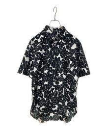 COMME des GARCONS HOMME DEUX（コムデギャルソン オム ドゥ）の古着「総柄半袖シャツ」｜ブラック