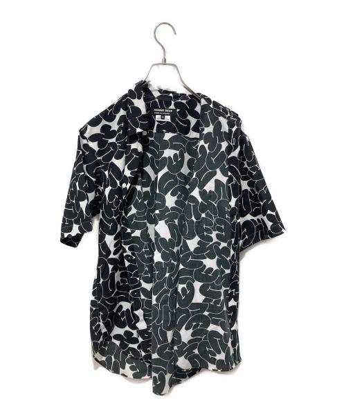 COMME des GARCONS HOMME DEUX（コムデギャルソン オム ドゥ）COMME des GARCONS HOMME DEUX (コムデギャルソン オム ドゥ) 総柄半袖シャツ ブラック サイズ:Mの古着・服飾アイテム