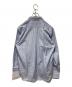 COMME des GARCONS HOMME DEUX (コムデギャルソン オム ドゥ) メッシュ切替ストライプシャツ ブルー サイズ:M：22000円