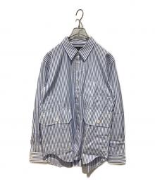 COMME des GARCONS HOMME DEUX（コムデギャルソン オム ドゥ）の古着「ストライプシャツ」｜ブルー