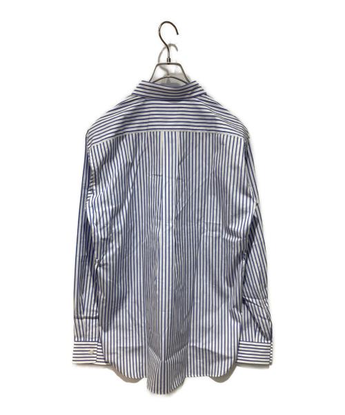 COMME des GARCONS HOMME DEUX（コムデギャルソン オム ドゥ）COMME des GARCONS HOMME DEUX (コムデギャルソン オム ドゥ) ストライプシャツ ブルー サイズ:Mの古着・服飾アイテム