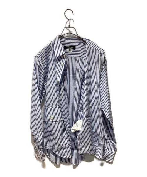 COMME des GARCONS HOMME DEUX（コムデギャルソン オム ドゥ）COMME des GARCONS HOMME DEUX (コムデギャルソン オム ドゥ) ストライプシャツ ブルー サイズ:Mの古着・服飾アイテム