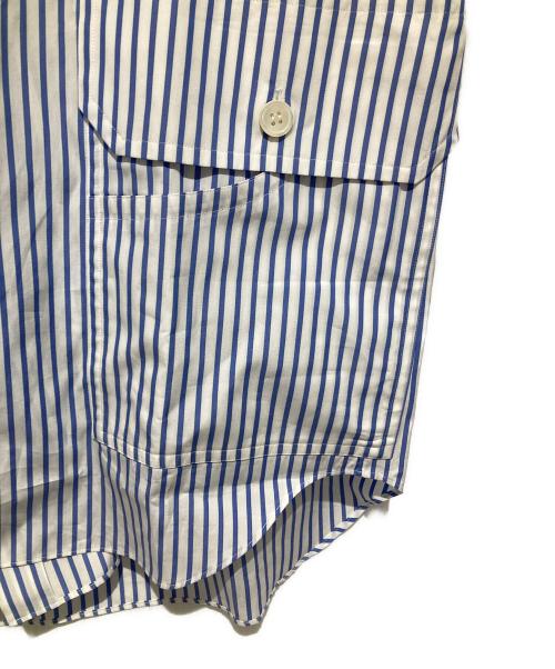 COMME des GARCONS HOMME DEUX（コムデギャルソン オム ドゥ）COMME des GARCONS HOMME DEUX (コムデギャルソン オム ドゥ) ストライプシャツ ブルー サイズ:Mの古着・服飾アイテム
