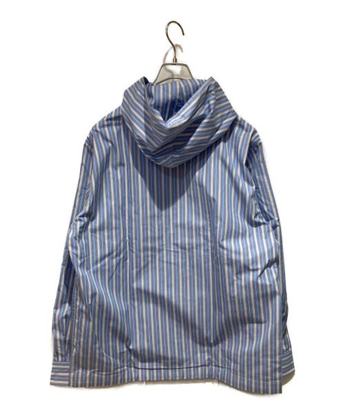 COMME des GARCONS HOMME DEUX（コムデギャルソン オム ドゥ）COMME des GARCONS HOMME DEUX (コムデギャルソン オム ドゥ) 綿ブロードストライプブルゾン ブルー サイズ:Mの古着・服飾アイテム