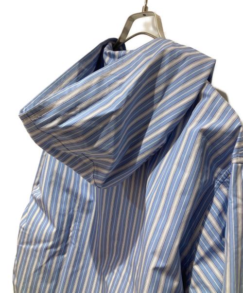 COMME des GARCONS HOMME DEUX（コムデギャルソン オム ドゥ）COMME des GARCONS HOMME DEUX (コムデギャルソン オム ドゥ) 綿ブロードストライプブルゾン ブルー サイズ:Mの古着・服飾アイテム