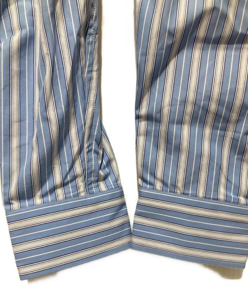 COMME des GARCONS HOMME DEUX（コムデギャルソン オム ドゥ）COMME des GARCONS HOMME DEUX (コムデギャルソン オム ドゥ) 綿ブロードストライプブルゾン ブルー サイズ:Mの古着・服飾アイテム