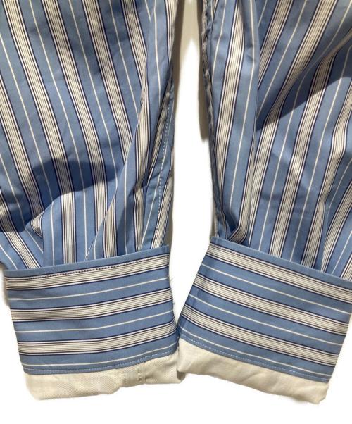 COMME des GARCONS HOMME DEUX（コムデギャルソン オム ドゥ）COMME des GARCONS HOMME DEUX (コムデギャルソン オム ドゥ) 綿ブロードストライプブルゾン ブルー サイズ:Mの古着・服飾アイテム