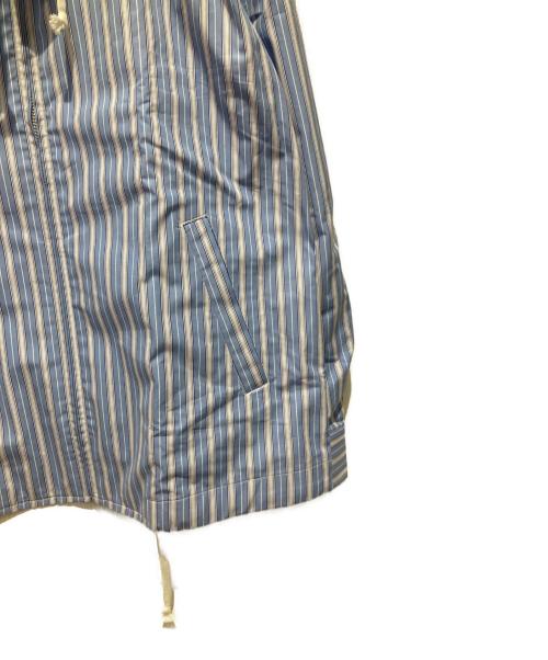 COMME des GARCONS HOMME DEUX（コムデギャルソン オム ドゥ）COMME des GARCONS HOMME DEUX (コムデギャルソン オム ドゥ) 綿ブロードストライプブルゾン ブルー サイズ:Mの古着・服飾アイテム