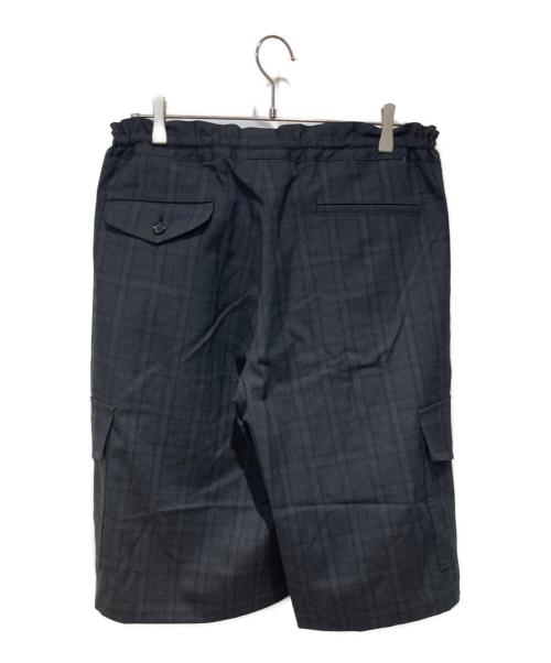 COMME des GARCONS HOMME DEUX（コムデギャルソン オム ドゥ）COMME des GARCONS HOMME DEUX (コムデギャルソン オム ドゥ) ウール チェック カーゴ ショーツ ショート ブラック サイズ:Mの古着・服飾アイテム