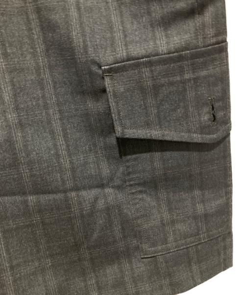 COMME des GARCONS HOMME DEUX（コムデギャルソン オム ドゥ）COMME des GARCONS HOMME DEUX (コムデギャルソン オム ドゥ) ウール チェック カーゴ ショーツ ショート ブラック サイズ:Mの古着・服飾アイテム