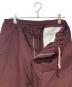 中古・古着 COMME des GARCONS HOMME DEUX (コムデギャルソン オム ドゥ) ポリ縮絨イージーパンツ ボルドー サイズ:M：18000円