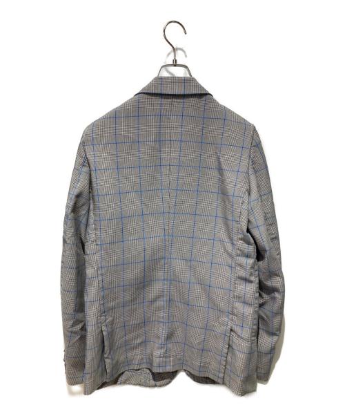 COMME des GARCONS HOMME DEUX（コムデギャルソン オム ドゥ）COMME des GARCONS HOMME DEUX (コムデギャルソン オム ドゥ) T縮絨ポリailored Glen Check Blazer グレー サイズ:Mの古着・服飾アイテム