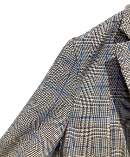 COMME des GARCONS HOMME DEUX（コムデギャルソン オム ドゥ）COMME des GARCONS HOMME DEUX (コムデギャルソン オム ドゥ) T縮絨ポリailored Glen Check Blazer グレー サイズ:Mの古着・服飾アイテム