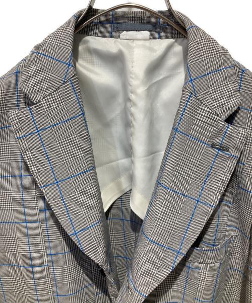 COMME des GARCONS HOMME DEUX（コムデギャルソン オム ドゥ）COMME des GARCONS HOMME DEUX (コムデギャルソン オム ドゥ) T縮絨ポリailored Glen Check Blazer グレー サイズ:Mの古着・服飾アイテム