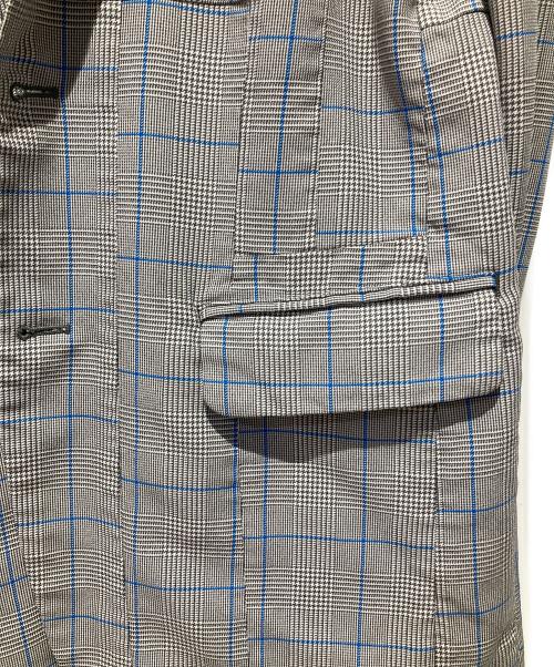 COMME des GARCONS HOMME DEUX（コムデギャルソン オム ドゥ）COMME des GARCONS HOMME DEUX (コムデギャルソン オム ドゥ) T縮絨ポリailored Glen Check Blazer グレー サイズ:Mの古着・服飾アイテム